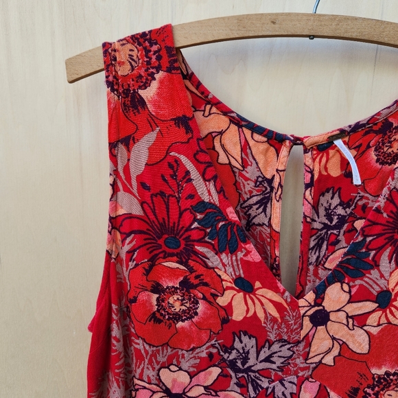Free People Backyard Tank Top / Floral Tunic - Size Medium - Picture 6 of 12